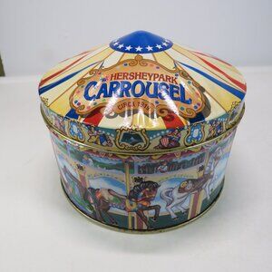 Hershey's Carrousel Hometown Series 1996 metal tin horses